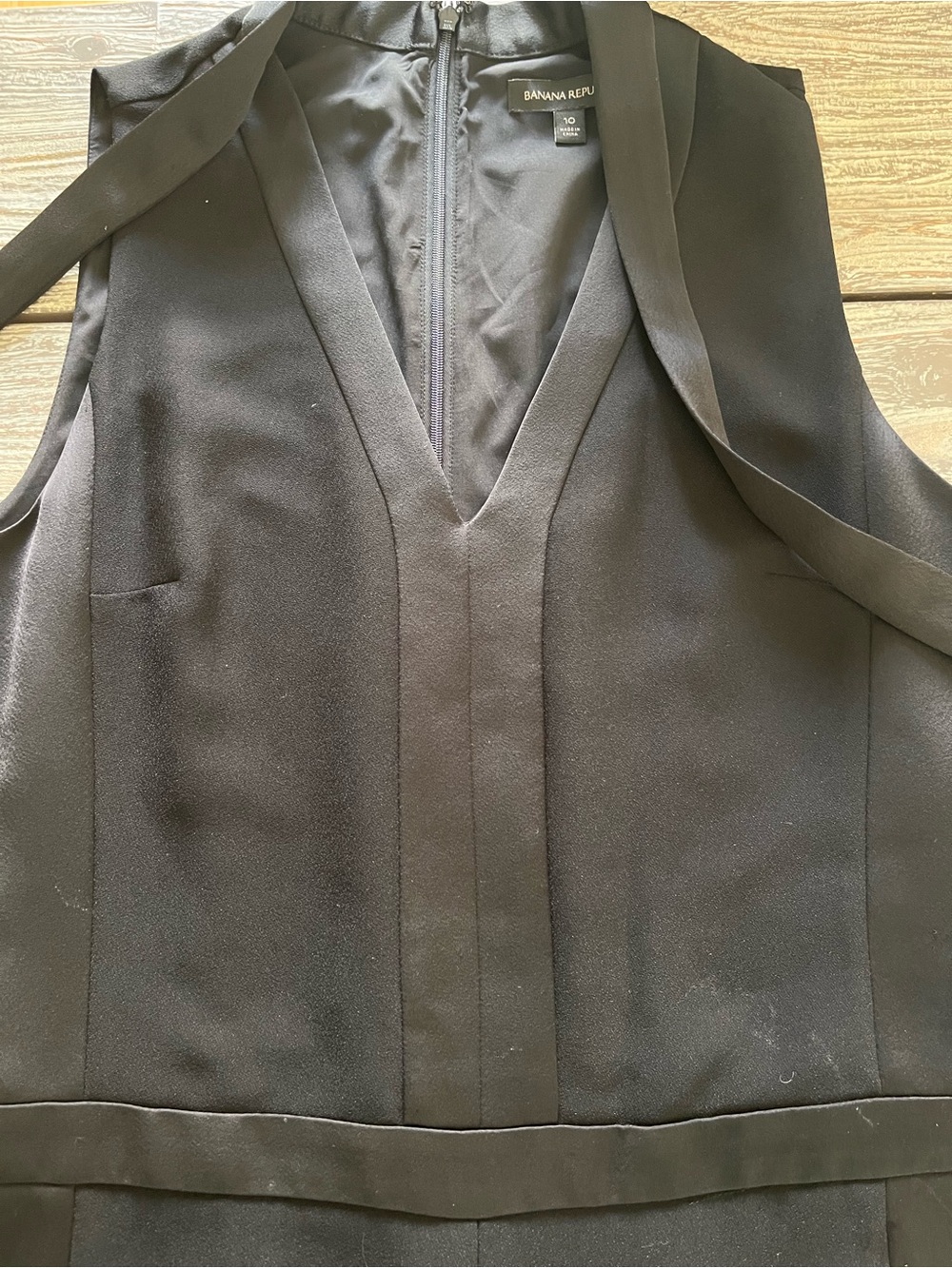 BANANA REPUBLIC black jumpsuit, size 10. - Picture 7 of 10